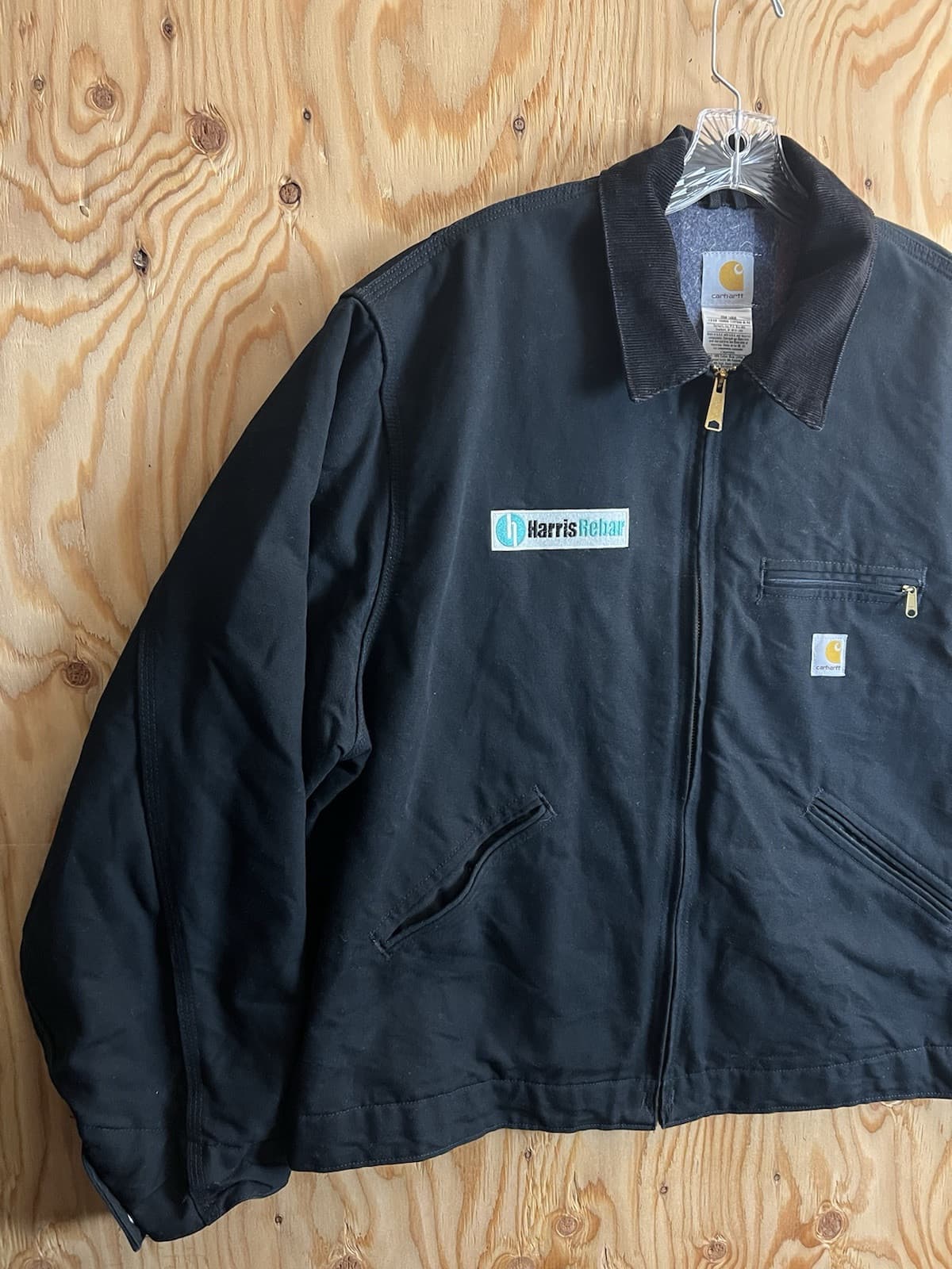VTG Carhartt Detroit Jacket Size 52 Regular 2XL Blanket Lined USA J01 BLK Bomber - Thumbnail 3