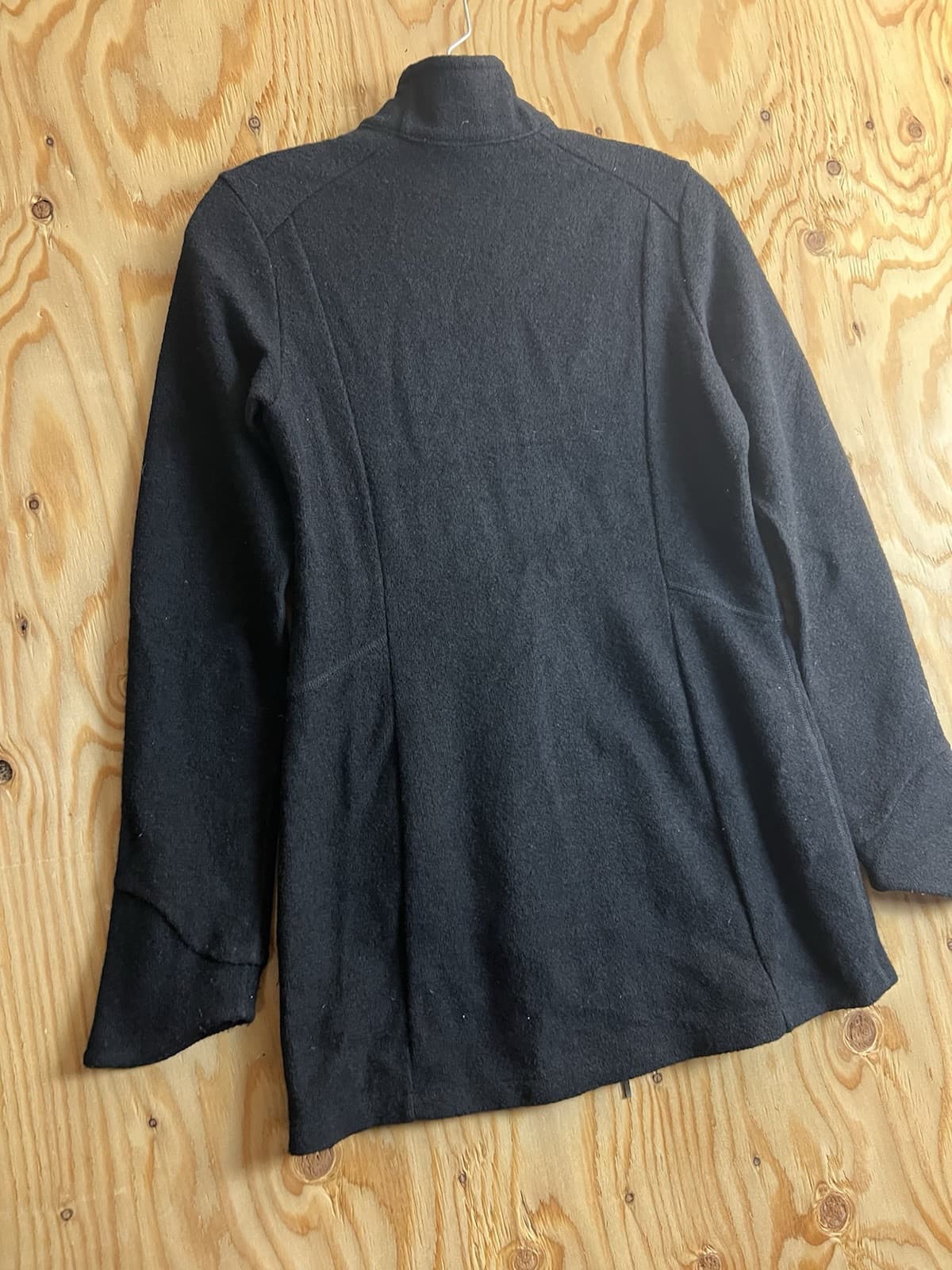 Ibex Jacket Tunic Women's XS Black Zque Merino Wool Full Zip Long Coat - Thumbnail 7