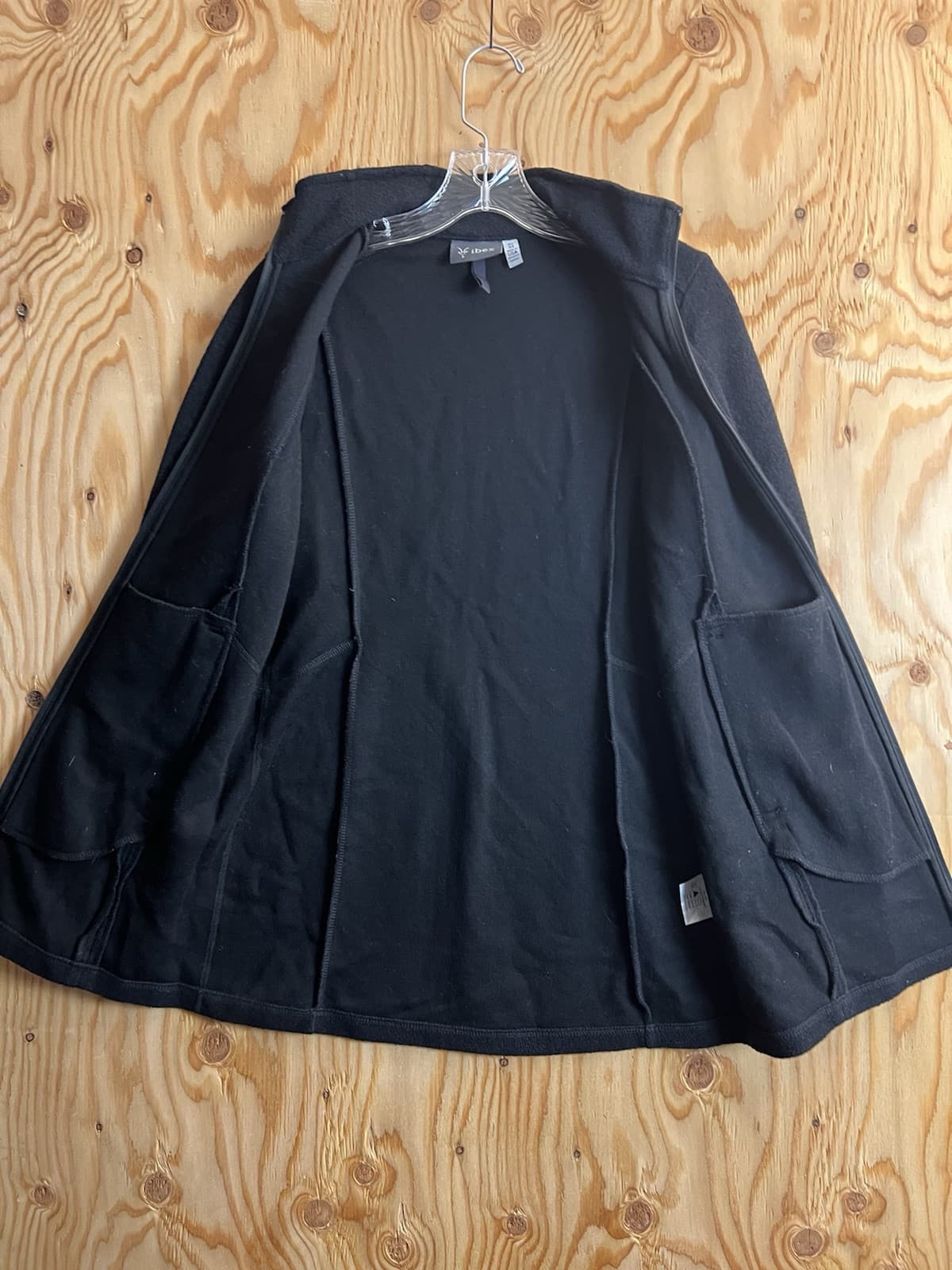 Ibex Jacket Tunic Women's XS Black Zque Merino Wool Full Zip Long Coat - Thumbnail 2