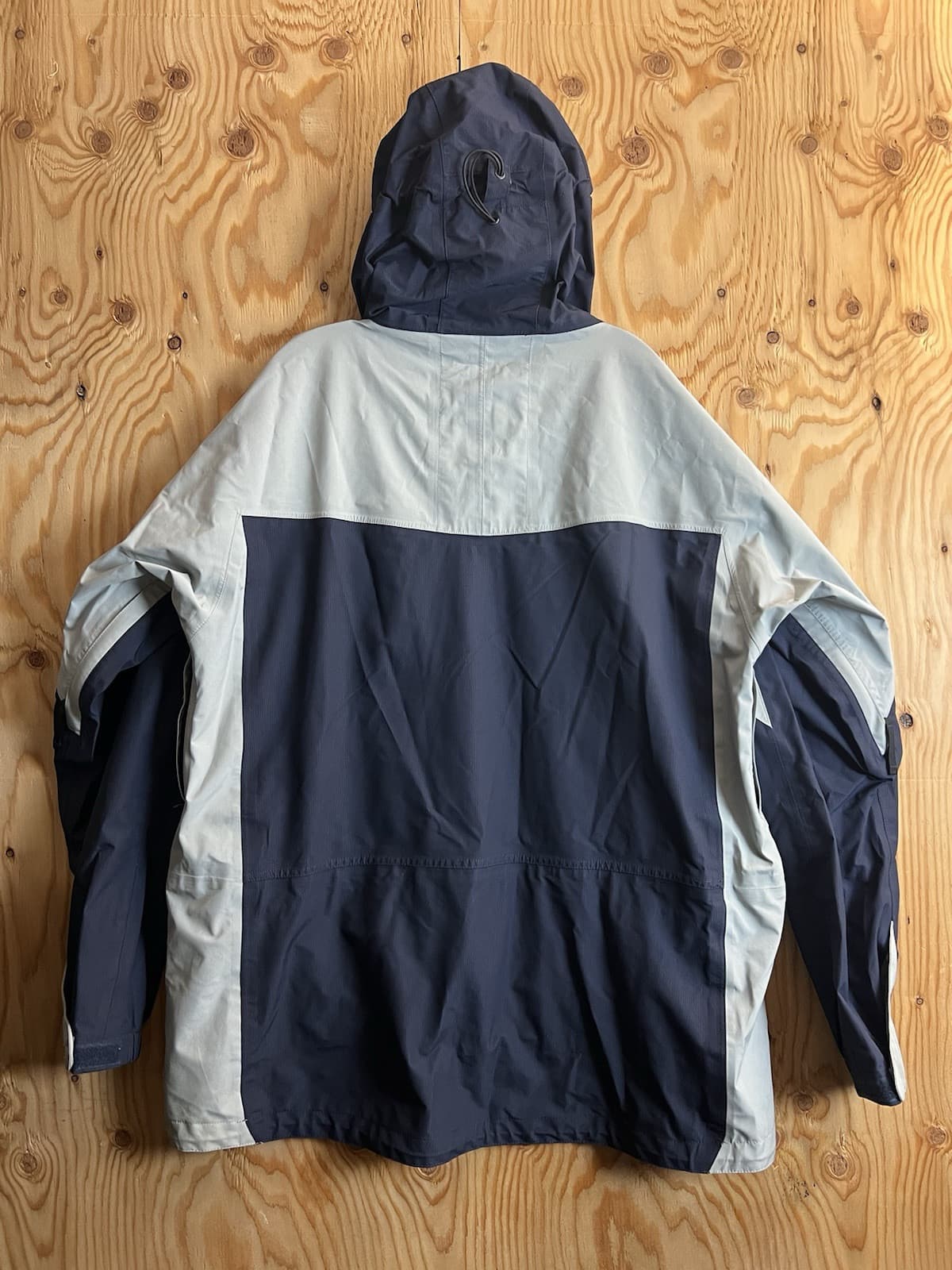Burton AK Mens XL Snowboarding Jacket GoreTex Blue Grey Vtg Snow Ski Hooded - Thumbnail 9
