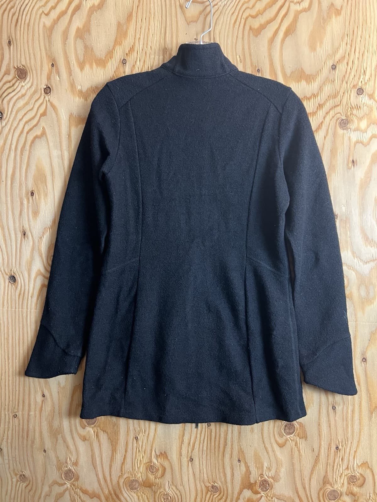 Ibex Jacket Tunic Women's XS Black Zque Merino Wool Full Zip Long Coat - Thumbnail 5
