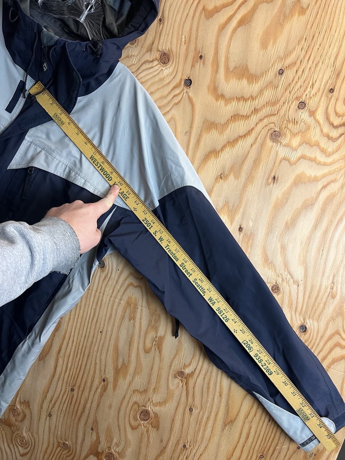 Burton AK Mens XL Snowboarding Jacket GoreTex Blue Grey Vtg Snow Ski Hooded - Thumbnail 16