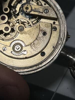 VTG Swiss Billodes Zenith Pocket Watch .800 Silver 15 Rubis Antique 1889 Expo - Thumbnail 11