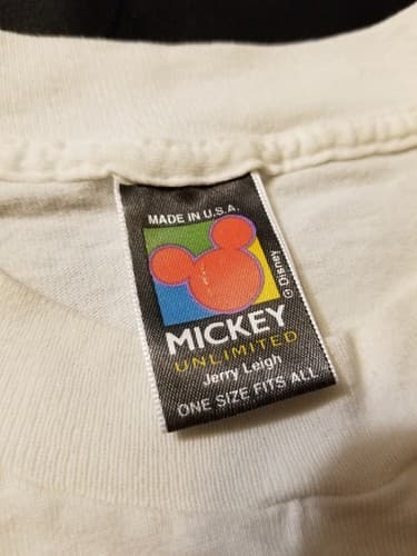 Vintage Disney Mickey Mouse Donald Duck Colorful Jerry Leigh T-Shirt XL OSFA - Thumbnail 5