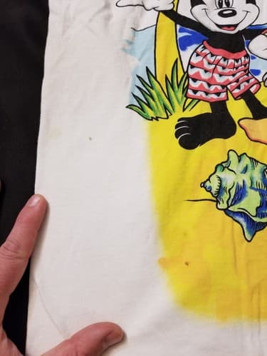 Vintage Disney Mickey Mouse Donald Duck Colorful Jerry Leigh T-Shirt XL OSFA - Thumbnail 4
