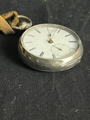 VTG Swiss Billodes Zenith Pocket Watch .800 Silver 15 Rubis Antique 1889 Expo - Thumbnail 16