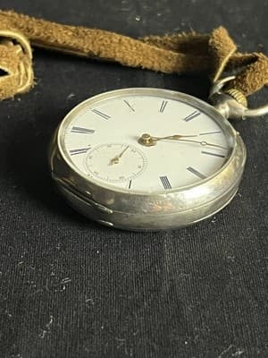 VTG Swiss Billodes Zenith Pocket Watch .800 Silver 15 Rubis Antique 1889 Expo - Thumbnail 17