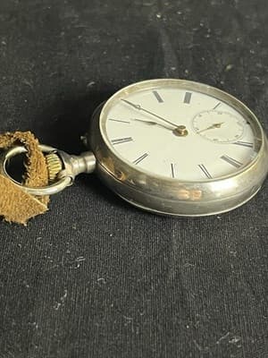 VTG Swiss Billodes Zenith Pocket Watch .800 Silver 15 Rubis Antique 1889 Expo - Thumbnail 15