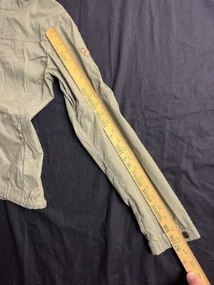 Fjallraven Jacket Womens XS Stina Coat G-1000 Hiking Water Resistant Green Hood - Thumbnail 8