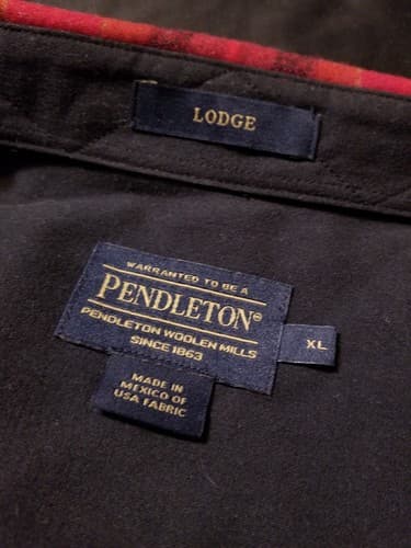 LNWOT Pendleton Lodge Shirt Jacket Flannel Plaid Wool XL Men - Thumbnail 6