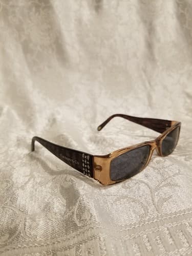 Tiffany & Co. Jeweled Eyeglasses Sunglasses FRAMES 49-15 130 Brown 2002-B 8026 - Thumbnail 2