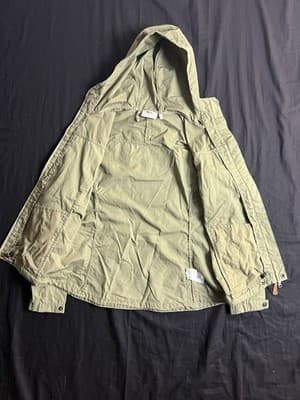 Fjallraven Jacket Womens XS Stina Coat G-1000 Hiking Water Resistant Green Hood - Thumbnail 9