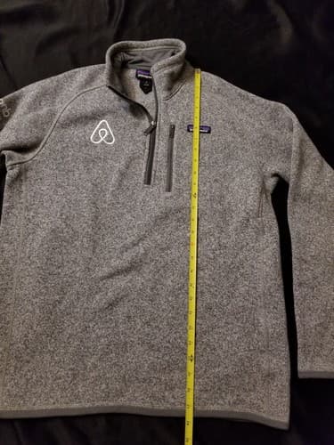 Patagonia Air BNB Gray Better Sweater Full Zip Jacket Chest Pocket Men’s Size M - Thumbnail 5