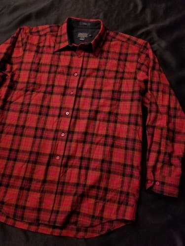 LNWOT Pendleton Lodge Shirt Jacket Flannel Plaid Wool XL Men - Thumbnail 2