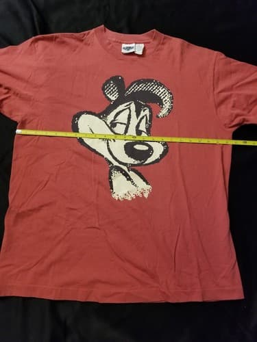 AUTHENTIC Vintage 90’s BIG Pepe Le Pew Print Size XL Single Stitch T Shirt USA - Thumbnail 8