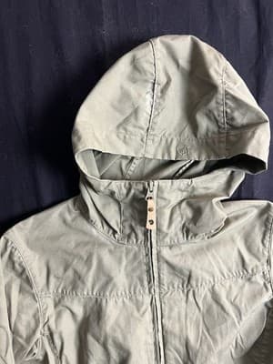 Fjallraven Jacket Womens XS Stina Coat G-1000 Hiking Water Resistant Green Hood - Thumbnail 13