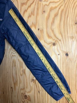 Patagonia Diamond Quilted Insulated Bomber Hoodie Jacket Mens XS Blue Full Zip - Thumbnail 9