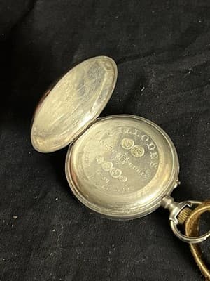 VTG Swiss Billodes Zenith Pocket Watch .800 Silver 15 Rubis Antique 1889 Expo - Thumbnail 7