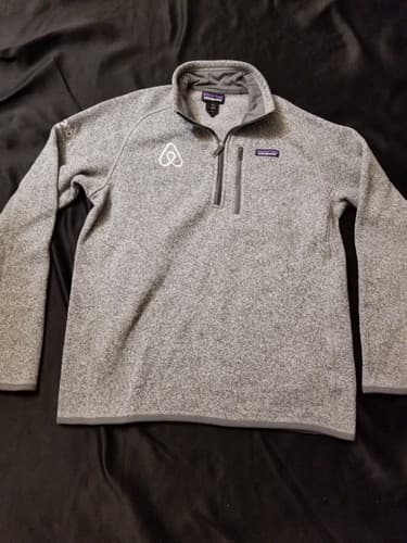 Patagonia Air BNB Gray Better Sweater Full Zip Jacket Chest Pocket Men’s Size M - Thumbnail 8
