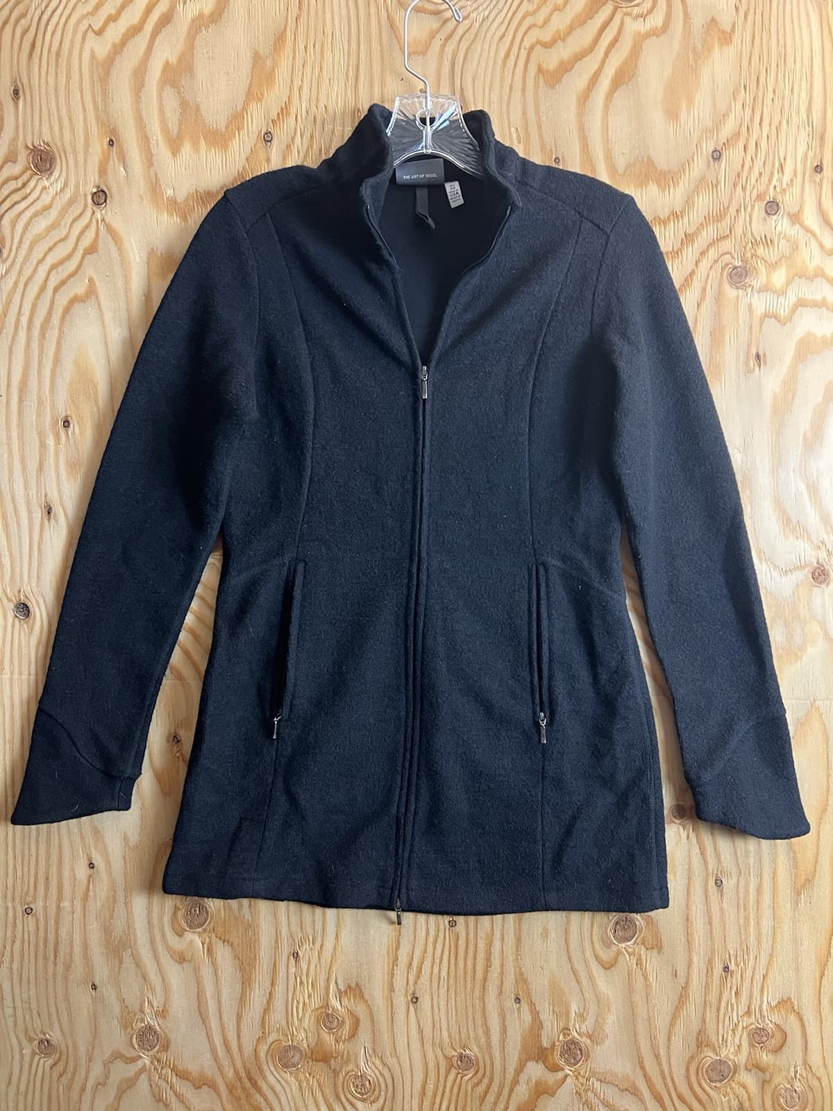 Ibex Jacket Tunic Women's XS Black Zque Merino Wool Full Zip Long Coat - Image 1