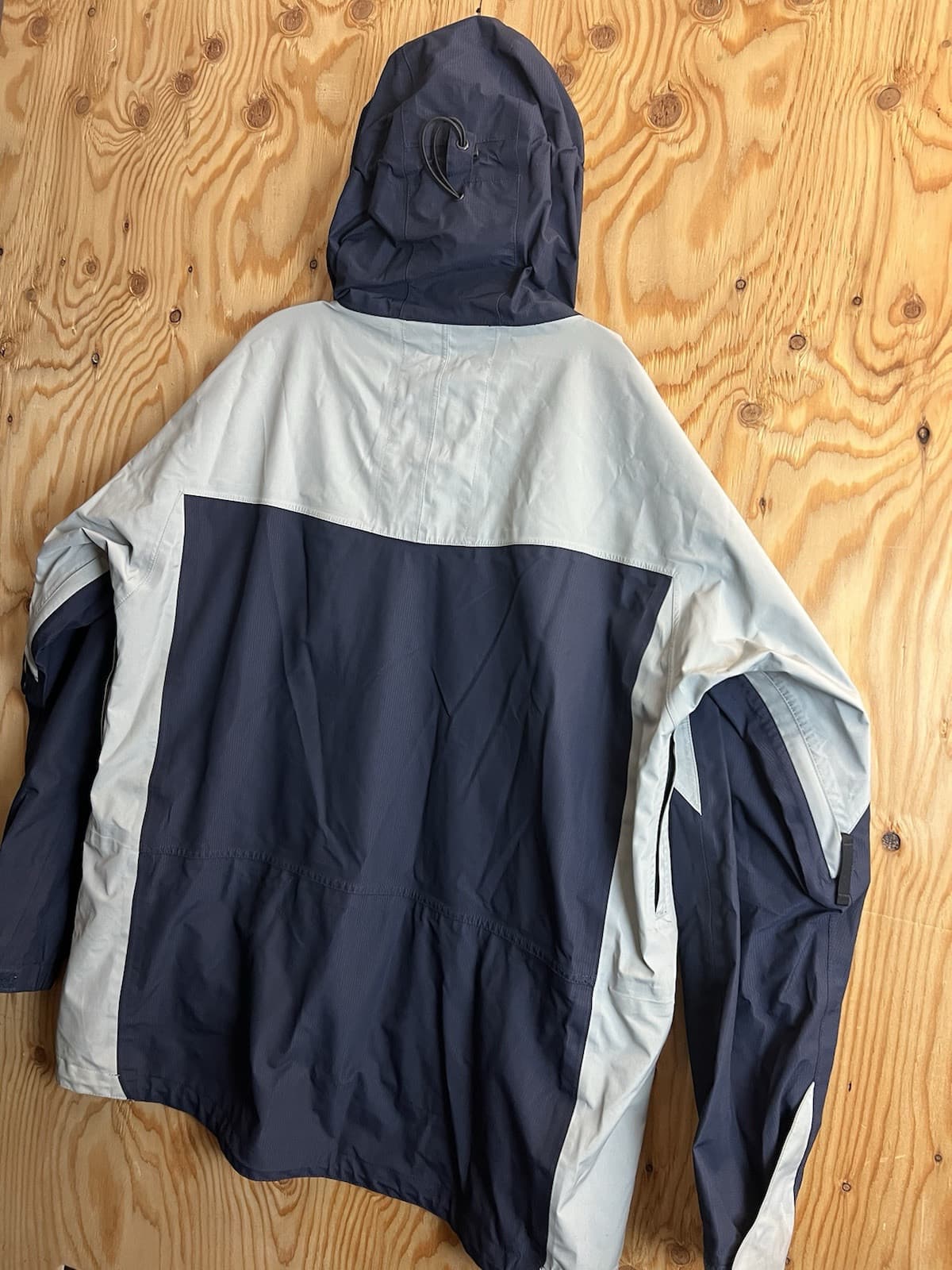 Burton AK Mens XL Snowboarding Jacket GoreTex Blue Grey Vtg Snow Ski Hooded - Thumbnail 10