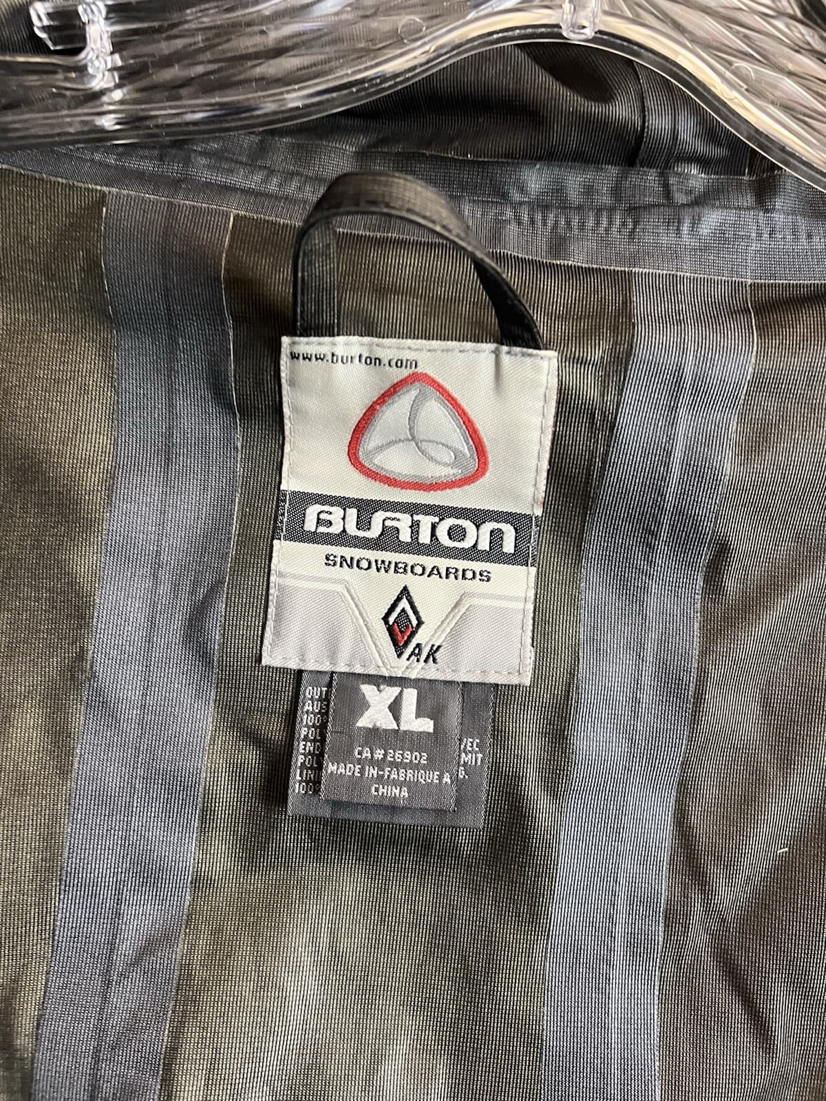 Burton AK Mens XL Snowboarding Jacket GoreTex Blue Grey Vtg Snow Ski Hooded - Thumbnail 6