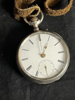 VTG Swiss Billodes Zenith Pocket Watch .800 Silver 15 Rubis Antique 1889 Expo - Thumbnail 19