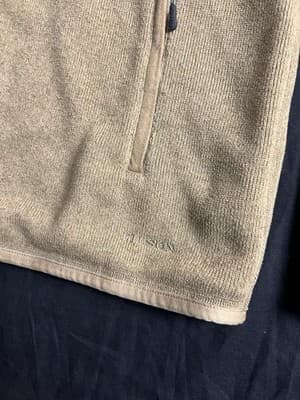 Filson Jacket Mens XL Ridgeway Fleece Polartec Tan Ochre Full Zip Pockets Hike - Thumbnail 3