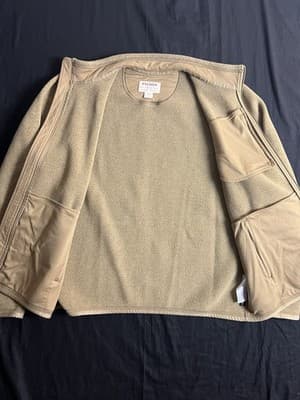 Filson Jacket Mens XL Ridgeway Fleece Polartec Tan Ochre Full Zip Pockets Hike - Thumbnail 10