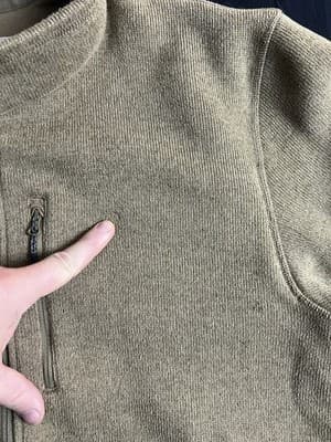 Filson Jacket Mens XL Ridgeway Fleece Polartec Tan Ochre Full Zip Pockets Hike - Thumbnail 6