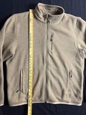 Filson Jacket Mens XL Ridgeway Fleece Polartec Tan Ochre Full Zip Pockets Hike - Thumbnail 7