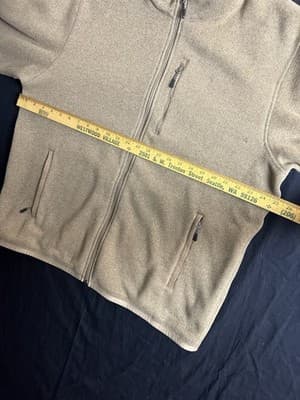 Filson Jacket Mens XL Ridgeway Fleece Polartec Tan Ochre Full Zip Pockets Hike - Thumbnail 8