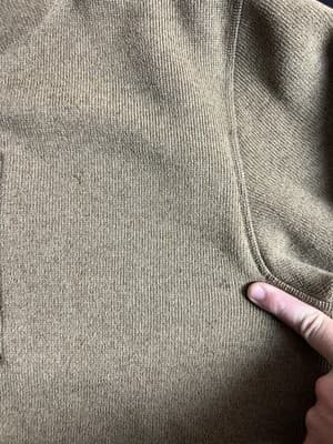 Filson Jacket Mens XL Ridgeway Fleece Polartec Tan Ochre Full Zip Pockets Hike - Thumbnail 5