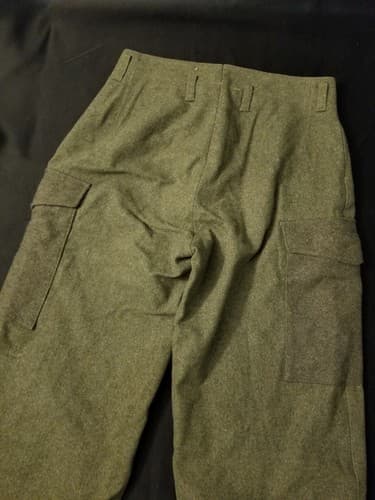 Vintage 1941 Crown 102K WW2 Swedish Army Military Wool Pants Trousers Cargo 30 - Thumbnail 15