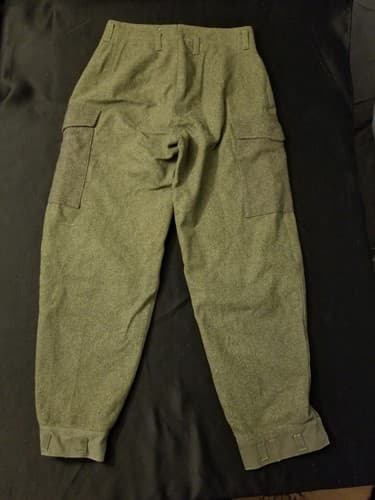Vintage 1941 Crown 102K WW2 Swedish Army Military Wool Pants Trousers Cargo 30 - Thumbnail 12