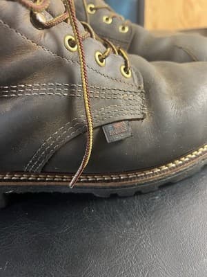 Thorogood 814-4514 Mens 10 EE 6" Leather WP Plain Soft Toe Work Boots Oil Slip - Thumbnail 11