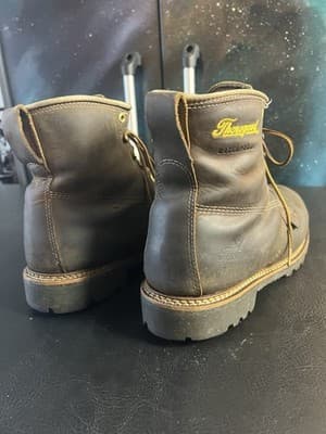 Thorogood 814-4514 Mens 10 EE 6" Leather WP Plain Soft Toe Work Boots Oil Slip - Thumbnail 5