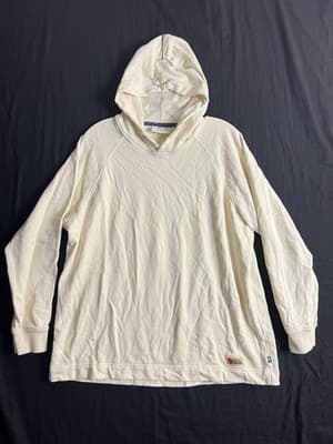 Fjallraven Vardag Hoodie W Womens L Relaxed Fit Pullover Chalk White Sweatshirt - Image 1