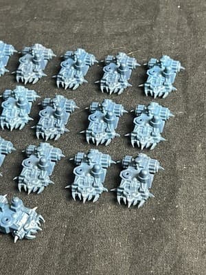 Warhammer Epic 40K Space Ork 16 Battlewagons OOP Games Workshop Blue VTG Marines - Thumbnail 4