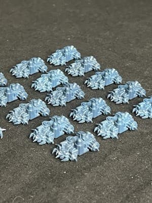 Warhammer Epic 40K Space Ork 16 Battlewagons OOP Games Workshop Blue VTG Marines - Thumbnail 6