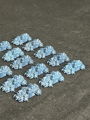 Warhammer Epic 40K Space Ork 16 Battlewagons OOP Games Workshop Blue VTG Marines - Thumbnail 7