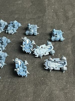 Warhammer Epic 40K Space Ork 16 Battlewagons OOP Games Workshop Blue VTG Marines - Thumbnail 10