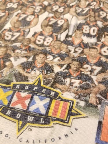 Vtg Starter Shirt Mens XL Super Bowl XXXII 1998 Denver Broncos Champs White NFL - Thumbnail 3
