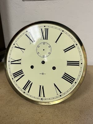 RARE Kieninger P78 80cm Movement Howard Miller 9.5” FacePlate Wall Clock 612-485 - Thumbnail 9