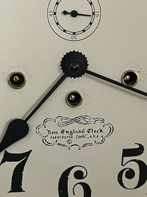 RARE Kieninger J1212 Regulator Wall Clock NEW ENGLAND CLOCK CO. Triple Chime VTG - Thumbnail 3