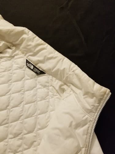Womens XS The NORTH FACE White Thermoball Insulated Jacket Liner Triclimate - Thumbnail 6