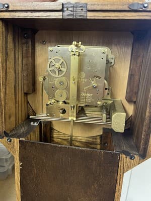 RARE Kieninger J1212 Regulator Wall Clock NEW ENGLAND CLOCK CO. Triple Chime VTG - Thumbnail 7
