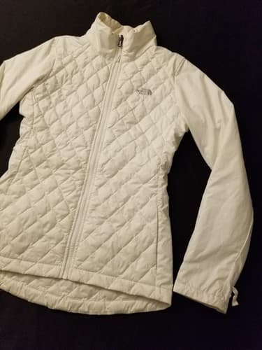 Womens XS The NORTH FACE White Thermoball Insulated Jacket Liner Triclimate - Thumbnail 2