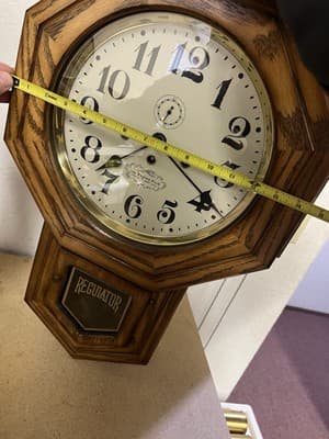 RARE Kieninger J1212 Regulator Wall Clock NEW ENGLAND CLOCK CO. Triple Chime VTG - Thumbnail 14