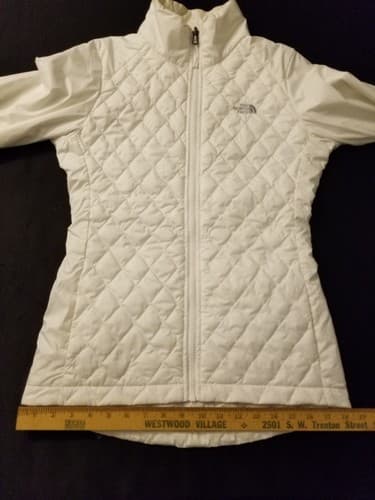 Womens XS The NORTH FACE White Thermoball Insulated Jacket Liner Triclimate - Thumbnail 17